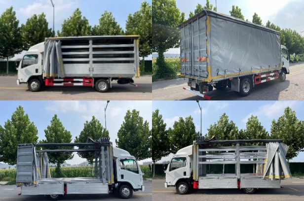 Фургон шторный на шасси ISUZU 4x2 дв 151kw кабина Elf фургон 6500х2500х2600 со спальником. Фото 3