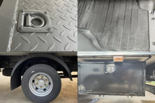 Фургон шторный на шасси ISUZU 4x2 дв 151kw кабина Elf фургон 6500х2500х2600 со спальником. Фото 2