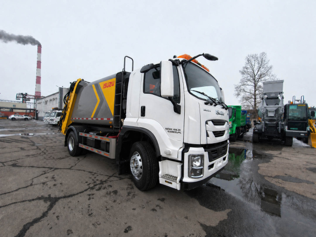 Мусоровоз на шасси ISUZU 4x2 дв 151Kw гп 8 т, объем 10м3. Фото 18