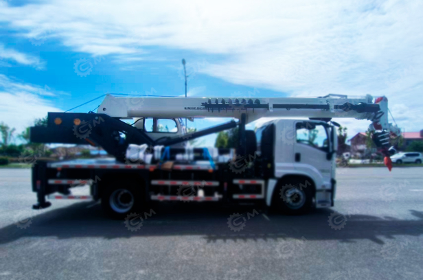 Крановая установка без шасси WanBang DZ8T гп 8т, стрела 26м, бур 10м диаметр 400 мм, ПДУ, корзина. Фото 3