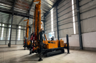 Буровая установка Shandong Zhengyuan SL750 глубина бурения 750м, для бурения скважин для воды, дв Cummins 154kw, поворотный узел Danfoss, ходовой узел Linde. Фото 1