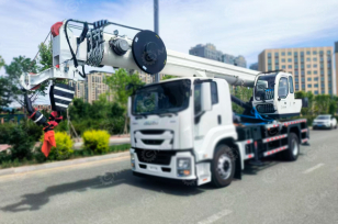 Крановая установка без шасси WanBang DZ8T гп 8т, стрела 26м, бур 10м диаметр 400 мм, ПДУ, корзина. Фото 1