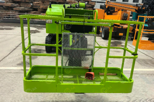 Коленчатый самоходный подъемник Jiubang	высота платформы 14м дизельный, гп платформы 300кг. Фото 5