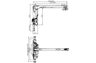 Кран манипулятор (без шасси) XCMG SQS68-4 гп 3,2 тонны 4 секции стрела 10,2м. Фото 2
