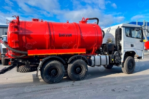 Автоцистерна вакуумная шасси Shacman 6×6 односкат МВ-15 X3000 дв.430 л/с цистерна 15м3. Фото 1
