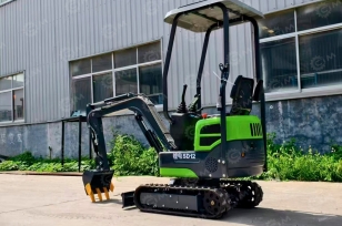 Мини-экскаватор YUGONG SD12 электрический, литий-ионный аккумулятор 72V150AH, масса 1,2т. Фото 1