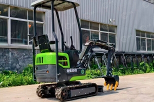 Мини-экскаватор YUGONG SD12 электрический, литий-ионный аккумулятор 72V150AH, масса 1,2т. Фото 5