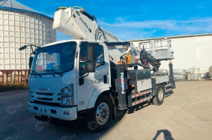 Автовышка WANBANG GKS36 на шасси ISUZU 4Х4 дв 139kw высота подъёма 36м гп корзины 200кг. Фото 1