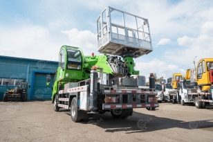 Автовышка WANBANG GKS30.5 на шасси ISUZU 4Х2 дв 139kw высота подъёма 30,5м гп люльки 400кг. Фото 8