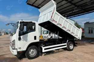 Бортовой грузовик ISUZU 4x4 дв 151kw кабина Elf кузов 3300х2200х500 самосвальный. Фото 2