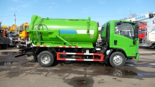 Илосос на шасси ISUZU 4x2 дв 96kw объем бочки 4,5м3 насос Weilong 50QZXDH-687000 68л/сек. Фото 4