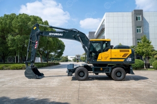 Экскаватор колесный HYUNDAI HW210 вес 21,9 т,  ковш 1м3. Фото 2