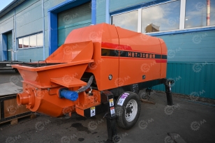 Бетононасос  HBT30, дизельный двигатель 150л.с., труба 100м. Фото 3