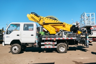 Автовышка VIGRUS GKS20 на шасси ISUZU 4Х4 дв 96 kw сдвоенная кабина высота подъёма 20м. Фото 3