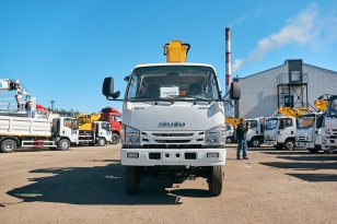 Автовышка VIGRUS GKS20 на шасси ISUZU 4Х4 дв 96 kw сдвоенная кабина высота подъёма 20м. Фото 1
