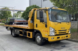 Эвакуатор на шасси ISUZU 4x2 дв 103kw гп 5т сдвижная платформа 5,6м лебёдка. Фото 1