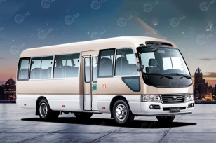 Автобус TOYOTA Coaster 23 места (включая водителя) дв 151kw 4л, бензиновый, МКПП. Фото 1