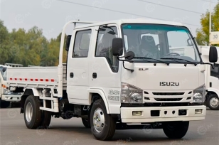 Бортовой грузовик ISUZU 4x4 дв 96Kw двойная кабина гп 1т под категорию В, тент на кузов. Фото 1