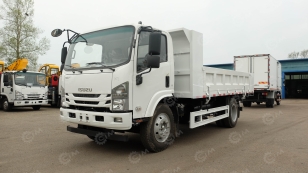 Самосвал ISUZU 4x2 дв 139Kw гп 10 тонн кузов 4900х2300х600 разгрузка на 3 стороны, задний и боковой борт открываются вниз, с петлями. Фото 1