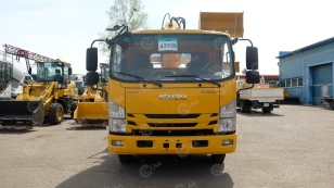 Бортовой грузовик ISUZU 4x2 самосвальный кузов дв 96kw гп 3,5т с кму гп 3,5т 6 секций высота подъема 17м с люлькой с лебедкой. Фото 20