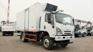 Фургон рефрижератор на шасси ISUZU 4х4 дв 139kw гп 7 тонн (фургон 5500х2200х2200, холодильная установка Carrier Citimax 700) со спальником, боковая дверь. Фото 1