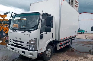 Фургон изотермический на шасси ISUZU 4х2 дв 96 kw гп 3т (фургон 5000х2200х2200) с боковой дверью, гидробортом. Фото 2