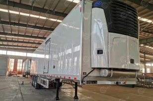 Полуприцеп рефрижератор LUXUDA 3 оси BPW, гп 40т установка Carrier Citimax X4-7300. Фото 2