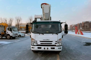 Автовышка VIGRUS GKS36 на шасси ISUZU 4Х4 дв 139kw двойная кабина высота подъёма 36м гп корзины 400кг. Фото 2