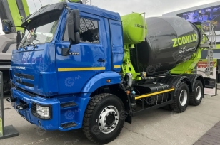 Автобетоносмеситель ZOOMLION 9JBQ на шасси KAMAZ дв 287Kw, бочка 9м3. Фото 1
