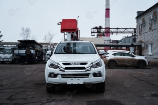 Автовышка на шасси пикапа ISUZU 4х4 дв 110kw МКПП высота подъёма 14м. Фото 1