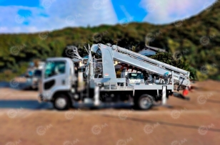 Крановая установка без шасси WANBANG SQS350DZ гп 3,5т 3 секций отрицательная стрела 14м, бур 12м диаметр 400мм, корзина. Фото 2