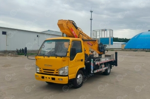 Автовышка на шасси ISUZU 4Х2 дв 96kw высота подъёма 21м, 14 граней сечения стрелы. Фото 1