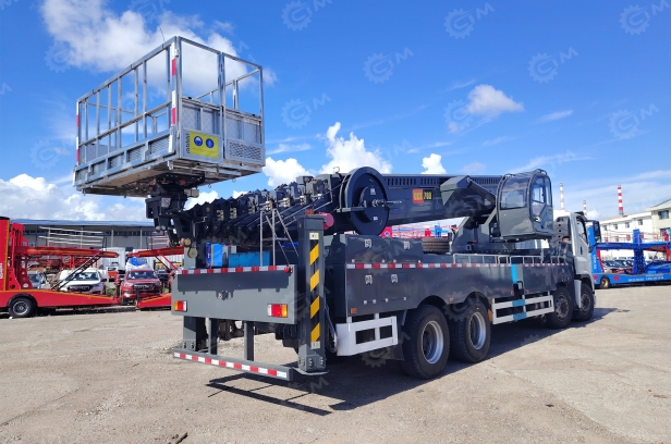 Автовышка Qingling GKS70 на шасси ISUZU 8Х4 дв 221kw высота подъёма 70м гп корзины 400кг, 2025г. Фото 2