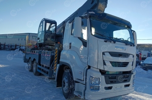 Автовышка Qingling GKS56 на шасси ISUZU 6Х4 дв 221Kw высота подъёма 56м, 2024г. Фото 1