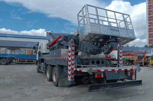 Автовышка Qingling GKS56 на шасси ISUZU 6Х4 дв 221Kw высота подъёма 56м, 2025г. Фото 4