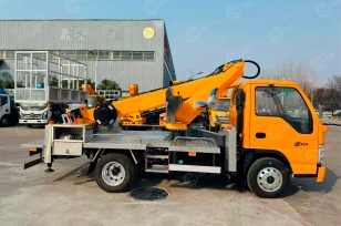 Автовышка WANBANG на шасси ISUZU 4Х2 дв 96kw высота подъёма 12м (по массе попадает под категорию В). Фото 1