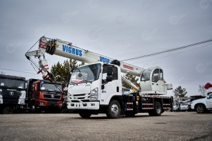 Автокран на шасси ISUZU 4x4 дв 94kw крановая установка VIGRUS VGS8 гп 8т., 5 секций, стрела 26м. Фото 16