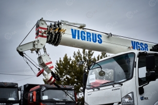 Автокран на шасси ISUZU 4x4 дв 94kw крановая установка VIGRUS VGS8 гп 8т., 5 секций, стрела 26м. Фото 19