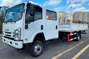 Бортовой грузовик ISUZU 4x2 дв.138kw двойная кабина гп 6т кузов 3500*2200*400mm. Фото 1