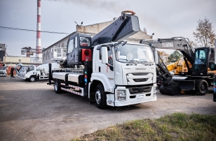 Автовышка VIGRUS GKS45 на шасси ISUZU 4Х2 дв 165Kw высота подъёма 45м. Фото 14