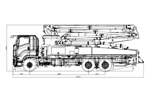 Автобетононасос XCMG HB37V-CSX шасси ISUZU 6x4 дв 309kw 37 метров. Фото 6