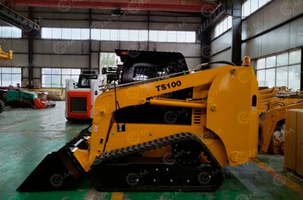 Гусеничный мини погрузчик Taian TS100	гп 1,2т высота подъема 4,8м. Фото 3