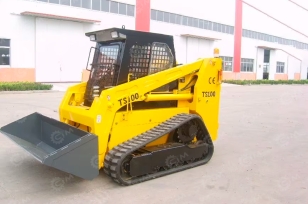 Гусеничный мини погрузчик Taian TS100	гп 1,2т высота подъема 4,8м. Фото 2