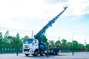 Автовышка VIGRUS GKS75 на шасси ISUZU 8Х4 дв 338kw высота подъёма 75м. Фото 1