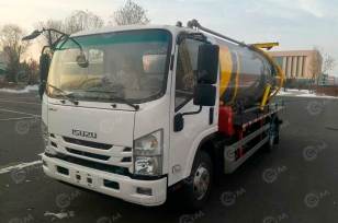 Илосос на шасси ISUZU 4x2 дв 139kw объем бочки 5м3 насос SK-15 усиленная рама. Фото 2