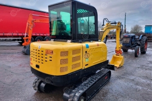 Мини-экскаватор RIPPA R350 с поворотной стрелой, дв Kubota V1505, 4 цилиндра с быстросъемом, двухканальный контур, дополнительная гидролиния. Фото 2