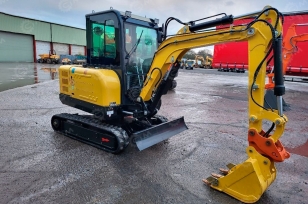 Мини-экскаватор RIPPA R350 с поворотной стрелой, дв Kubota V1505, 4 цилиндра с быстросъемом, двухканальный контур, дополнительная гидролиния. Фото 3