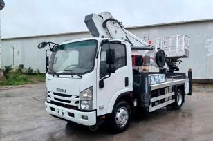 Автовышка WANBANG GKS30 на шасси ISUZU 4Х2 дв 138kw высота подъёма 30м гп люльки 200кг. Фото 1
