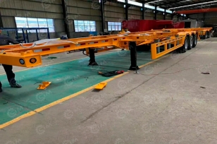 Полуприцеп контейнеровоз LUXUDA 3 оси FUWA, рессоры, гп 55 тонн, 12500х2550х1600, ССУ 1350. Фото 1