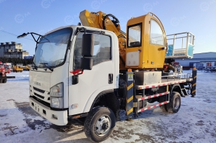 Автовышка Qingling на шасси ISUZU 4Х4 дв 139kw высота подъёма 30м. Фото 1